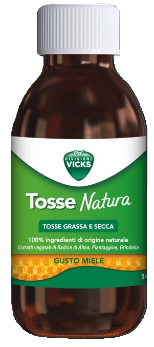 VICKS TOSSE NATURA TOSSE GRASSA E SECCA GUSTO MIELE 140 ML - Fontenova srl