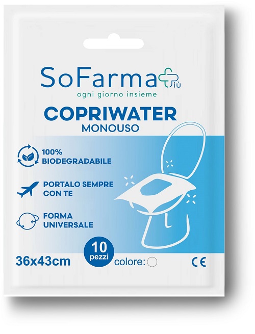 COPRIWATER MONOUSO 10 PEZZI SOFARMAPIU' - Fontenova srl