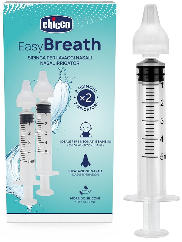 SIRINGA NASALE LAVAGGI EASY BREATH CHICCO 2 PEZZI - Fontenova srl