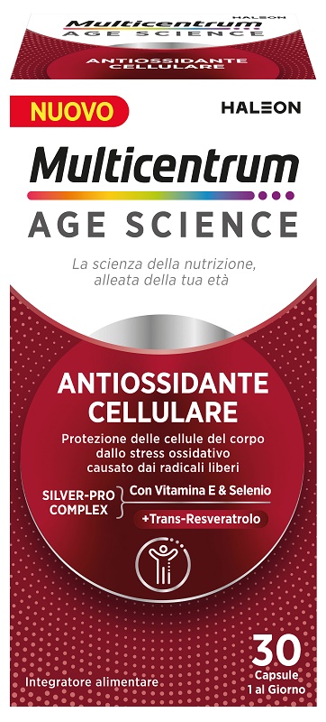 MULTICENTRUM AGE SCIENCE ANTIOSSIDANTE CELLULARE 30 CAPSULE - Fontenova srl