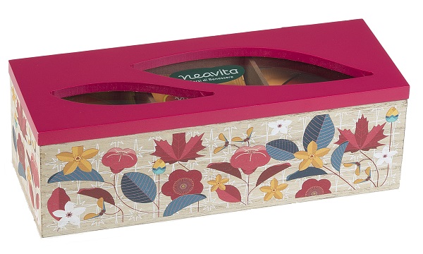 NEAVITA COFANETTO LEGNO BIO ROSA 15 FILTRI TISANE ASSORTITE - Fontenova srl