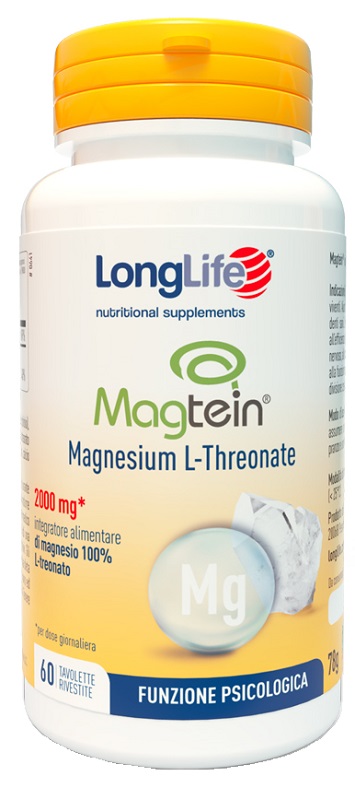 LONGLIFE MAGTEIN MAGNESIO L-THREONATO 60 TAVOLETTE RIVESTITE - Fontenova srl