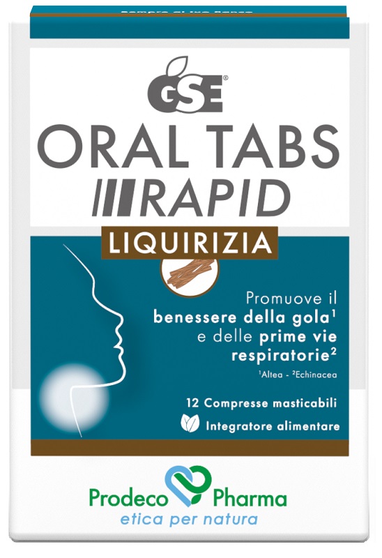 GSE ORAL TABS RAPID LIQUIRIZIA 12 COMPRESSE DA 1,5 G - Fontenova srl