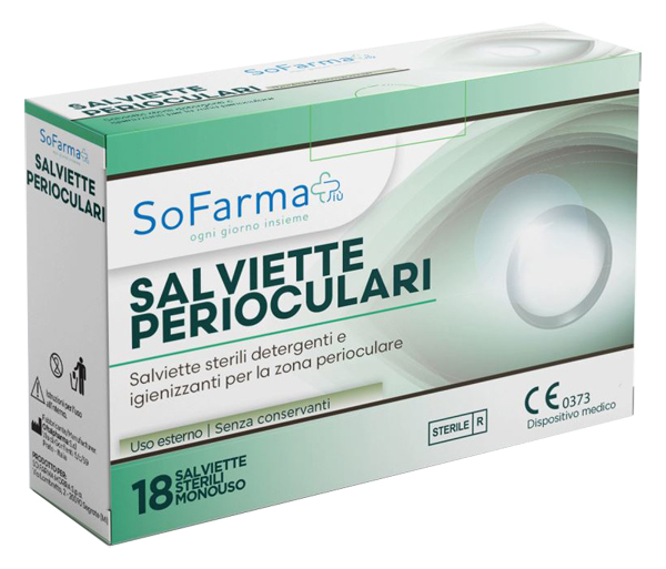 SALVIETTA PERIOCULARE 18 PEZZI SOFARMAPIU' - Fontenova srl