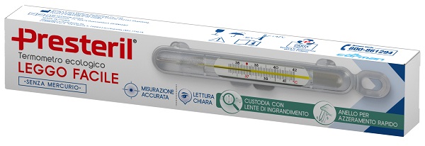 PRESTERIL TERMOMETRO ECOLOGICO LEGGO FACILE SENZA MERCURIO - Fontenova srl