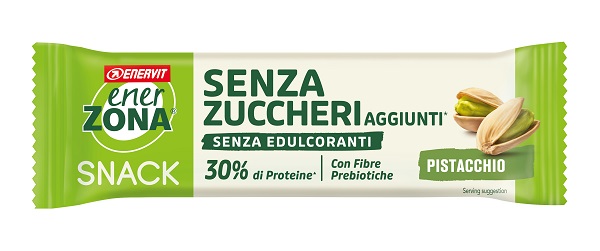 ENERZONA SNACK PISTACCHIO COPERTURA BIANCA AL LATTE SENZA ZUCCHERI AGGIUNTI 27 G - Fontenova srl
