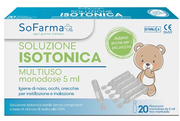 SOLUZIONE SALINA 0,9% 20 FLACONI 5 ML SOFARMAPIU' - Fontenova srl