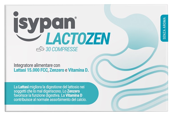 ISYPAN LACTOZEN 30 COMPRESSE DA 0,48 G SENZA AROMA SENZA GLUTINE SENZA LATTOSIO - Fontenova srl