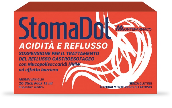 STOMADOL ACIDITA' REFLUSSO 20 STICK PACK DA 15 ML - Fontenova srl