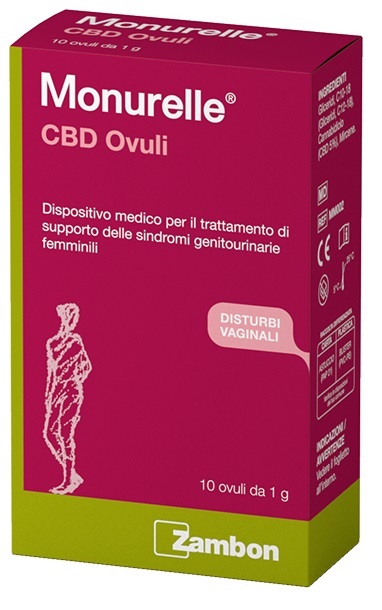MONURELLE CBD 10 OVULI 1 G - Fontenova srl