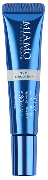 MIAMO SKINCOLOR CARE LIP GLOSS AGING DEFENSE SPF 30+ GLASS SWEET MINT FLAVOR 15 ML - Fontenova srl