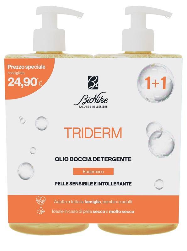 TRIDERM BIPACK OLIO DOCCIA DETERGENTE 750 ML - Fontenova srl