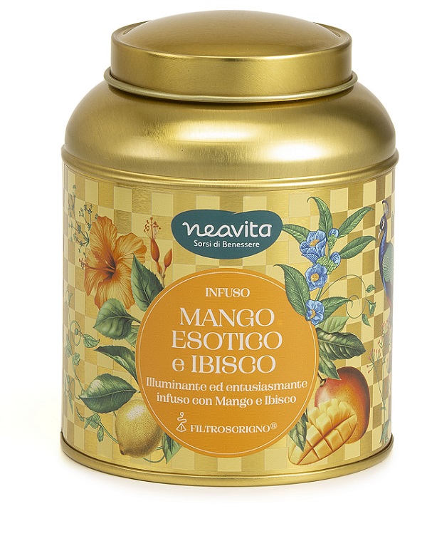 NEAVITA INFUSO MANGO ESOTICO E IBISCO 12 FILTROSCRIGNO IN CADDY INFUSI DI PRIMAVERA 12 FILTRI X 3 G - Fontenova srl