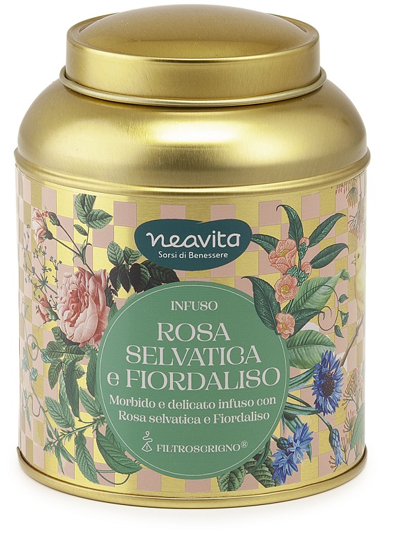 NEAVITA INFUSO ROSA SELVATICA E FIORDALISO 12 FILTROSCRIGNO IN CADDY INFUSI DI PRIMAVERA 12 FILTRI X 3,5 G - Fontenova srl