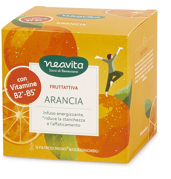 NEAVITA FILTROSCRIGNO FRUTTATTIVA ARANCIA E VITAMINE B2 E B5 - Fontenova srl