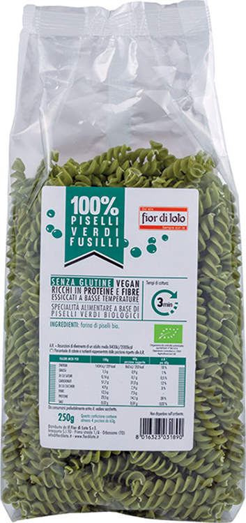 FUSILLI DI PISELLI BIO 250 G - Fontenova srl
