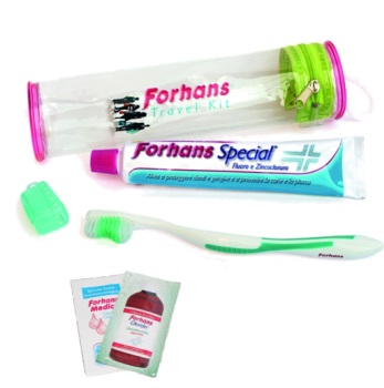 DENTAL KIT FORHANS ADULTI SPAZZOLINO + DENTIFRICIO - Fontenova srl