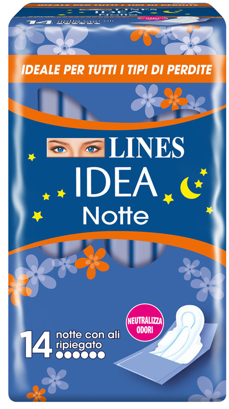 LINES IDEA NOTTE CON ALI RIPIEGATE 14 PEZZI - Fontenova srl