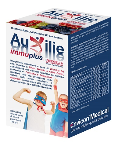AUXILIE IMMUPLUS JUNIOR SOLUBILE 30 STICK PACK - Fontenova srl
