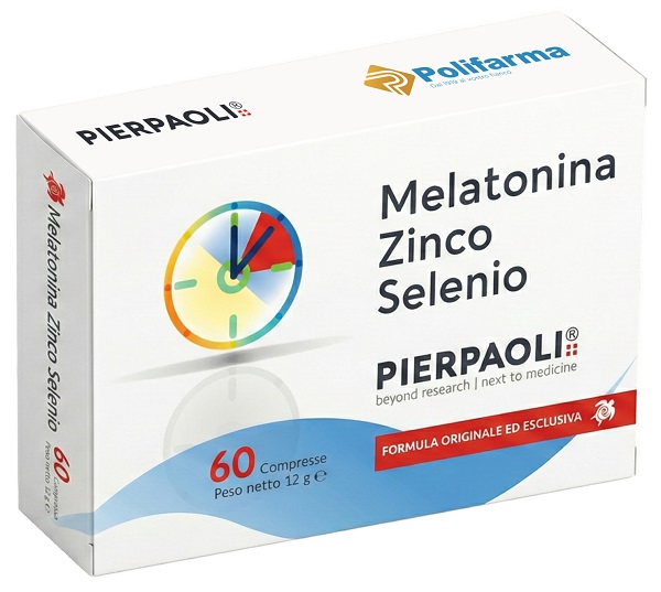 MELATONINA ZINCO SELENIO PIERPAOLI 60 COMPRESSE - Fontenova srl