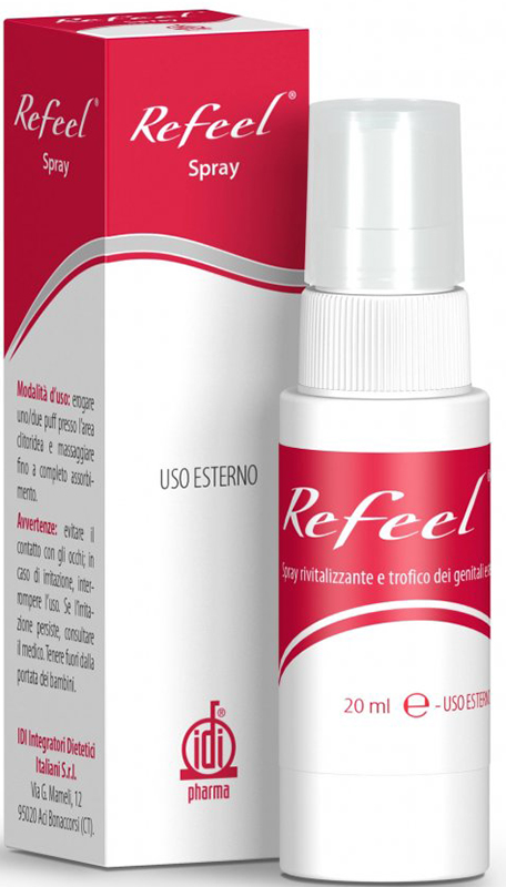 REFEEL SPRAY RIVITALIZZANTE E TROFICO DEI GENITALI ESTERNI FEMMINILI 20 ML - Fontenova srl