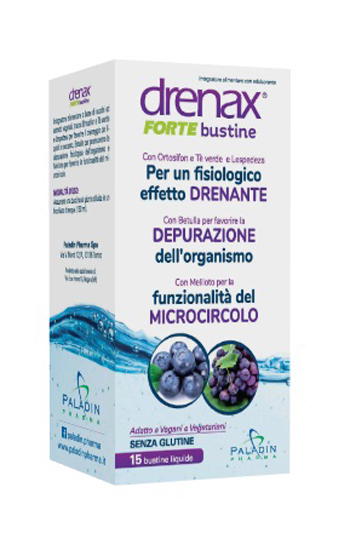 DRENAX FORTE MIRTILLO E UVA 15 BUSTINE - Fontenova srl