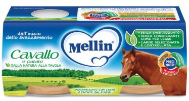 MELLIN OMOGENEIZZATO CAVALLO E PATATE 2 X 80 G - Fontenova srl