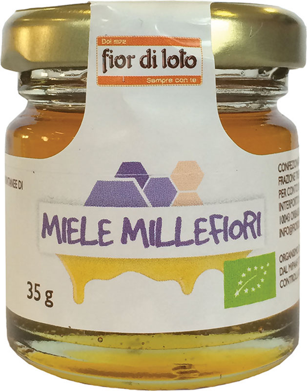 FIOR DI LOTO MINI MIELE DI MILLEFIORI BIO 35 G - Fontenova srl