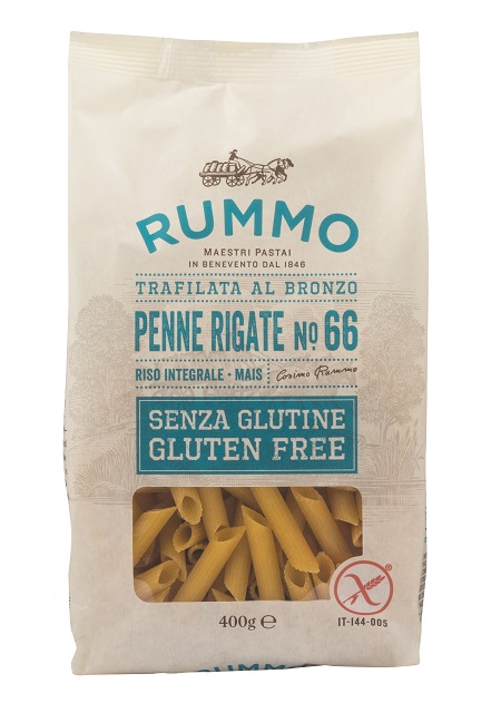 RUMMO PENNE RIGATE N66 DI RISO INTEGRALE E MAIS 400 G - Fontenova srl