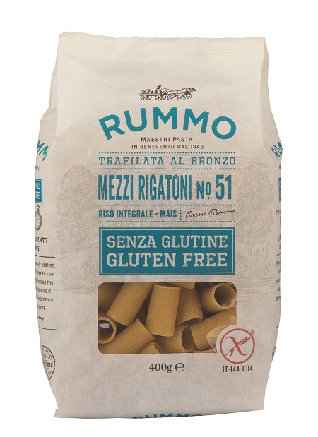 RUMMO MEZZI RIGATONI N51 DI RISO INTEGRALE E MAIS 400 G - Fontenova srl