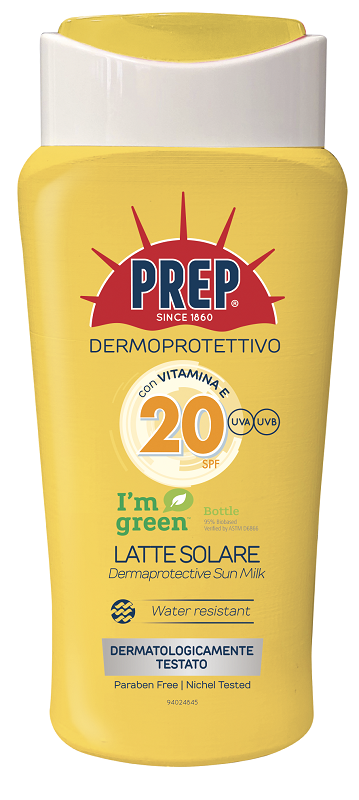 PREP DERMOPROTETTIVO LATTE SOLARE SPF20 200 ML - Fontenova srl