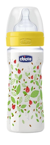 CHICCO BIBERON WELL BEING IN POLIPROPILENE UNISEX DA 250 ML MEDIUM SILICONE ITA - Fontenova srl