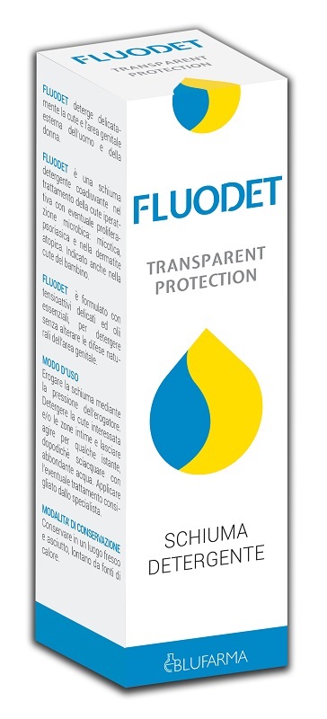 FLUODET TRANSPARENT PROTECION SCHIUMA DETERGENTE 150 ML - Fontenova srl