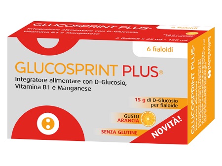 GLUCOSPRINT PLUS ARANCIA 6 FIALOIDI DA 25 ML - Fontenova srl