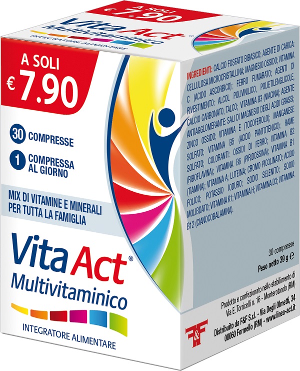 VITA ACT MULTIVITAMINICO 30 COMPRESSE - Fontenova srl