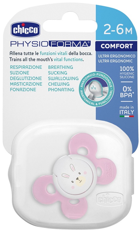CHICCO SUCCHIETTO COMFORT GIRL IN SILICONE 2-6 MESI 1 PEZZO - Fontenova srl