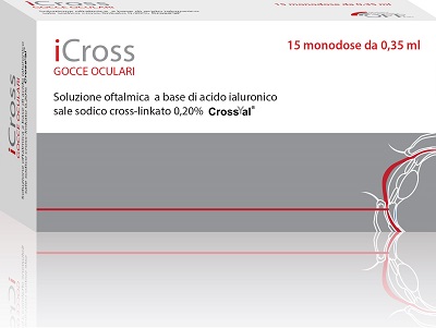 ICROSS SOLUZIONE OFTALMICA ACIDO IALURONICO CROSS-LINKATO 0,2% 15 MONODOSI DA 0,35 ML - Fontenova srl