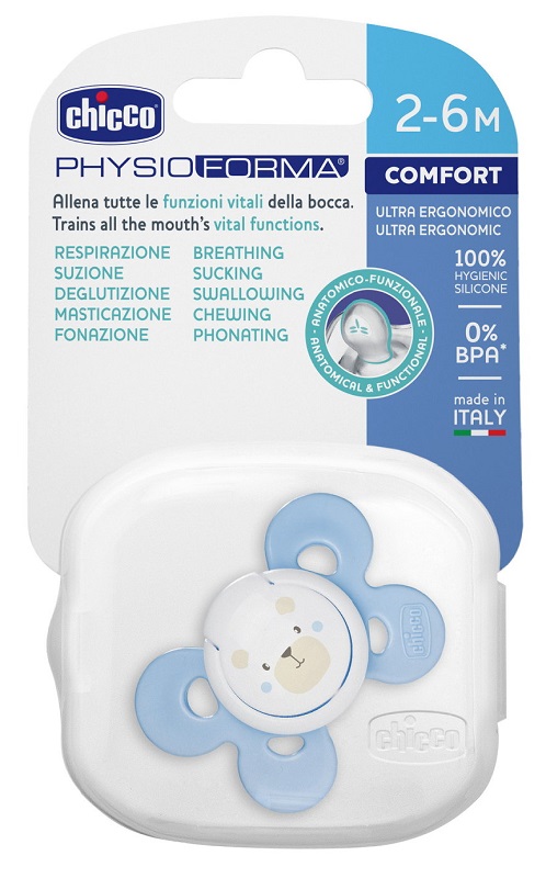 CHICCO SUCCHIETTO COMFORT BOY IN SILICONE 2-6 MESI 1 PEZZO - Fontenova srl