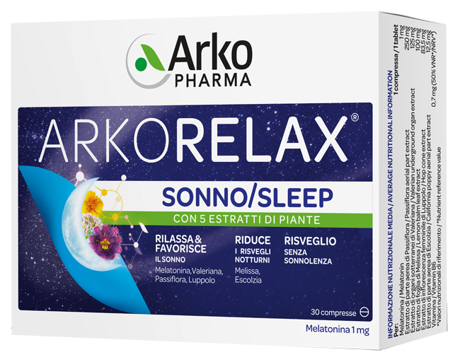 ARKORELAX SONNO 30 COMPRESSE - Fontenova srl