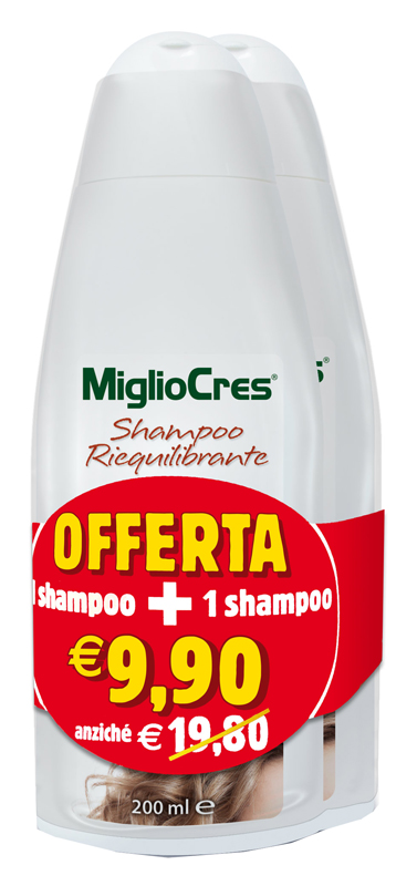 MIGLIOCRES SHAMPOO RIEQUILIBRANTE BIPACK 200 ML - Fontenova srl