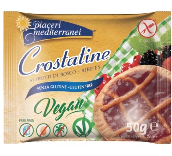 PIACERI MEDITERRANEI CROSTATINE FRUTTI DI BOSCO 50 G - Fontenova srl