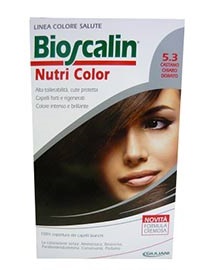 BIOSCALIN NUTRI COLOR 5,3 CASTANO CHIARO DORATO SINCROB 124 ML - Fontenova srl