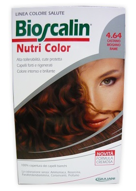 BIOSCALIN NUTRI COLOR 4,64 CASTANO MOGANO RAME 124 ML - Fontenova srl