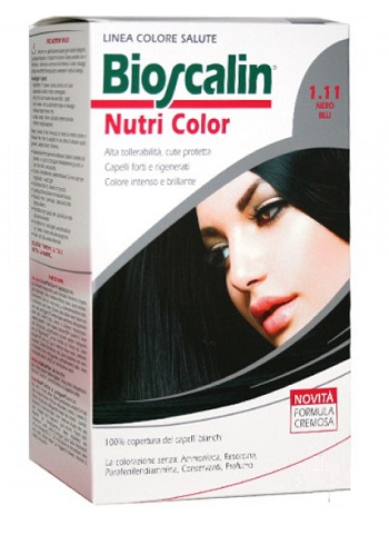 BIOSCALIN NUTRI COLOR 1,11 NERO BLU SINCROB 124 ML - Fontenova srl