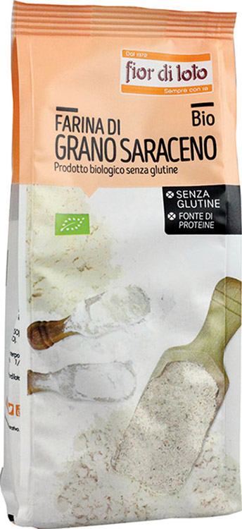 FARINA GRANO SARACENO SENZA GLUTINE BIO 375 G - Fontenova srl