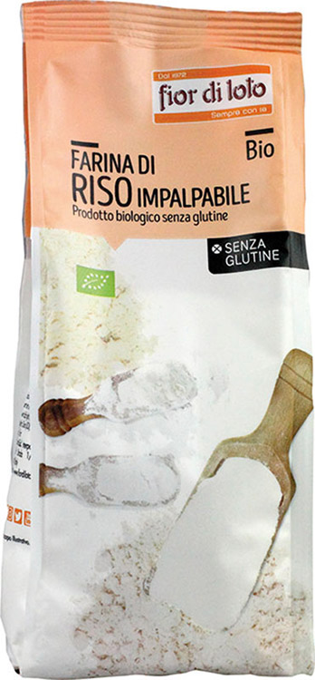 FARINA RISO IMPALPABILE SENZA GLUTINE BIO 375 G - Fontenova srl