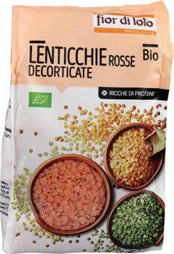 LENTICCHIE PICCOLE ROSSE DECORTICATE BIO 400 G - Fontenova srl