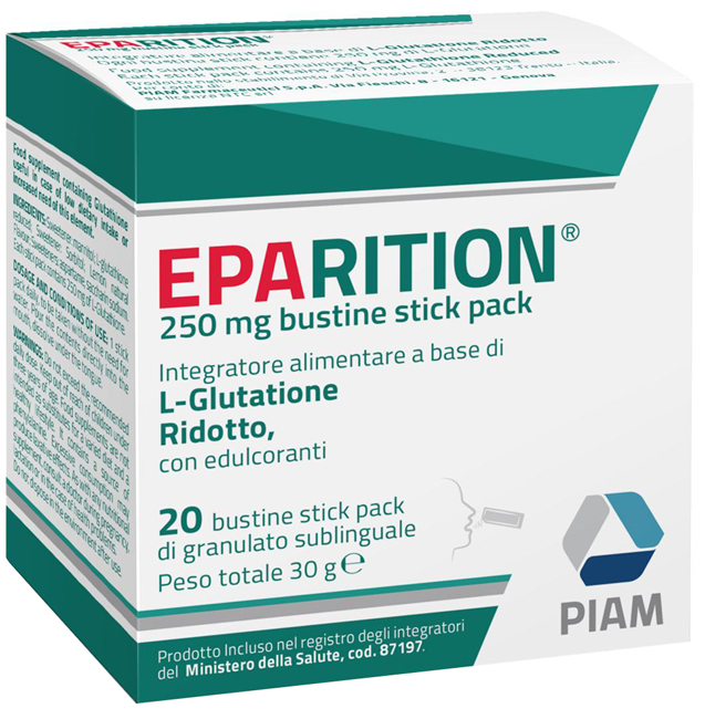 EPARITION 20 BUSTINE STICK PACK DA 250 MG DI GRANULATO SUBLINGUALE - Fontenova srl