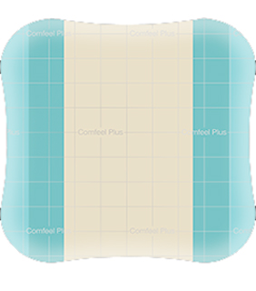 MEDICAZIONE SPECIALE ATTIVA CON IDROCOLLOIDE CON BORDI SMUSSATI COMFEEL PLUS 20X20 CM 5 PEZZI - Fontenova srl