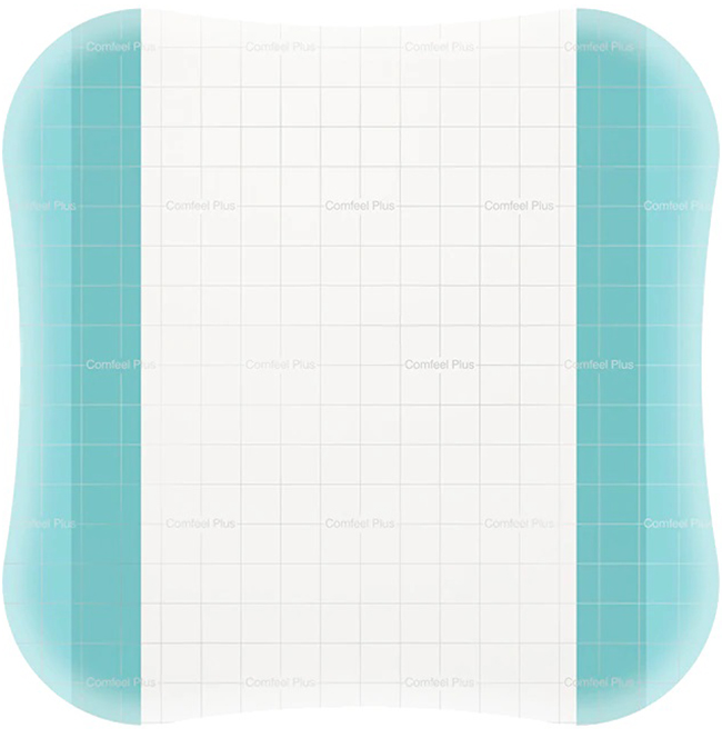 MEDICAZIONE SPECIALE ATTIVA TRASPARENTE CON IDROCOLLOIDE COMFEEL PLUS 20X20 CM 5 PEZZI - Fontenova srl